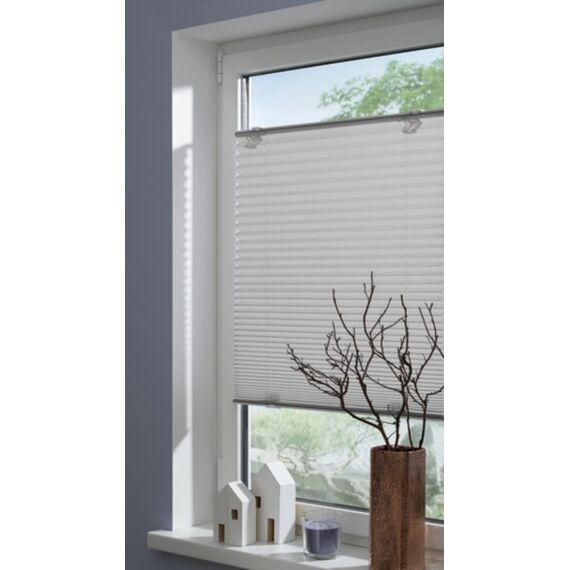 Gardinia Home Decor Plissée Solo Grau 60 x 130 cm, Farbe: Grau