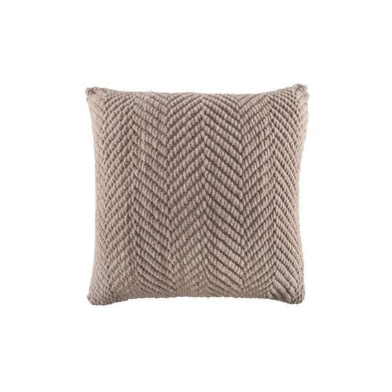 Tiseco RENEE Dekoratives Kissen, Farbe: Graubraun