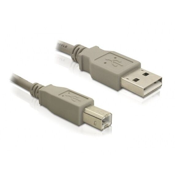 DeLOCK 82216 USB Kabel USB 2.0 3 m USB A USB B Grau