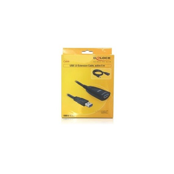 DeLOCK USB 3.0 5m USB Kabel USB 3.2 Gen 1 (3.1 Gen 1) Schwarz, 3 image