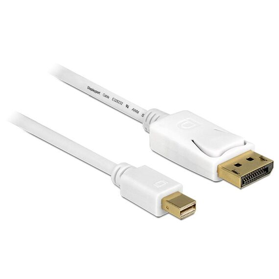 DeLOCK 83484 DisplayPort-Kabel 5 m Mini DisplayPort Weiß