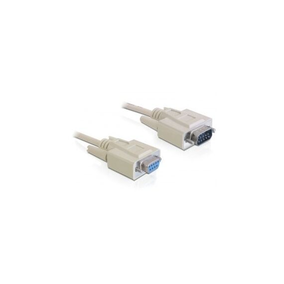 DeLOCK Sub-D9 5m Serien-Kabel Beige
