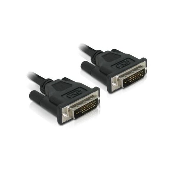 DeLOCK DVI 24+1 Cable 0.5m male/male DVI-Kabel 0,5 m DVI-D Schwarz