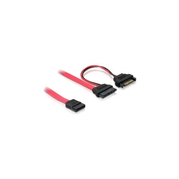 DeLOCK SATA cable, 0.5m SATA-Kabel 0,5 m Rot