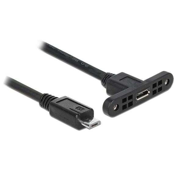 DeLOCK 85245 USB Kabel USB 2.0 0,25 m Micro-USB B 0,48 Gbit/s Schwarz