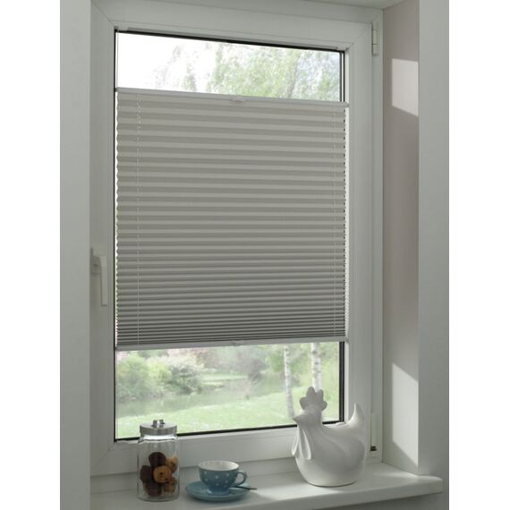 Gardinia Home Decor 36567 Jalousien/Rollos Manuell Fest Plissee-Rollo Grau, 2 image