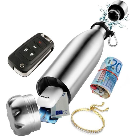 KH Security 370216 Safe Tragbarer Safe 0,35 l Edelstahl