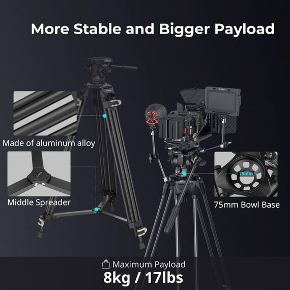 SmallRig 3751B Stativ Handgehaltener Camcorder 3 Bein(e) Schwarz, 7 image