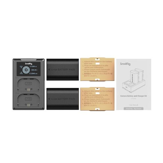 SmallRig 3821 Akkuladegerät Batterie für Digitalkamera USB, 5 image