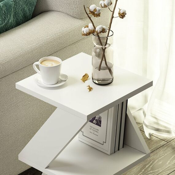 Woody Fashion Albeni Beistelltisch Quadratische Form 1 Bein(e), 5 image