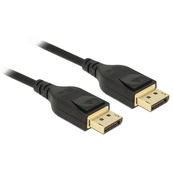 DeLOCK 85660 DisplayPort-Kabel 2 m Schwarz, Farbe: Schwarz, Länge: 2 m