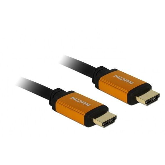 DeLOCK 85726 HDMI-Kabel 0,5 m HDMI Typ A (Standard) Schwarz, Gold
