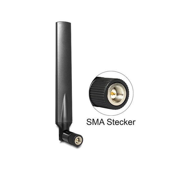 DeLOCK 88451 Netzwerk-Antenne Omnidirektionale Antenne RP-SMA 5 dBi