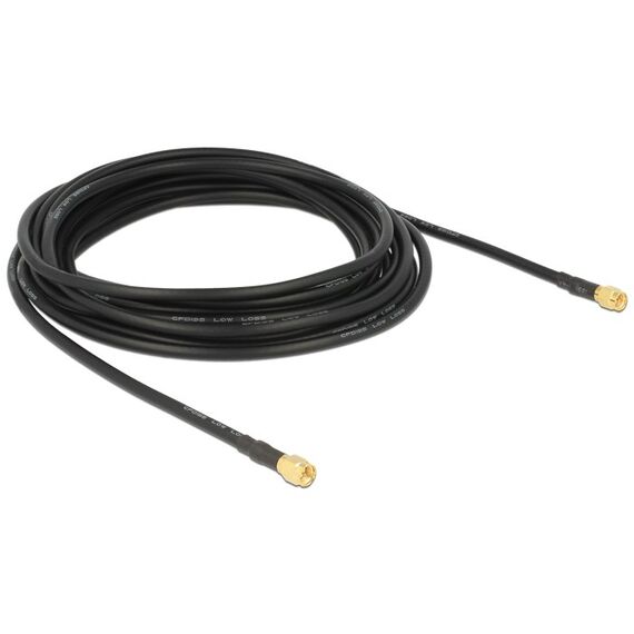 DeLOCK 88891 Koaxialkabel LMR195 5 m Schwarz