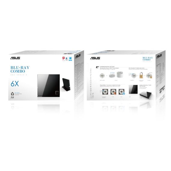 ASUS SBC-06D2X-U Optisches Laufwerk Blu-Ray DVD Combo Schwarz, 2 image