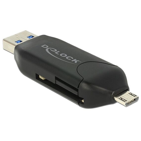 DeLOCK 91734 Kartenleser USB/Micro-USB Schwarz