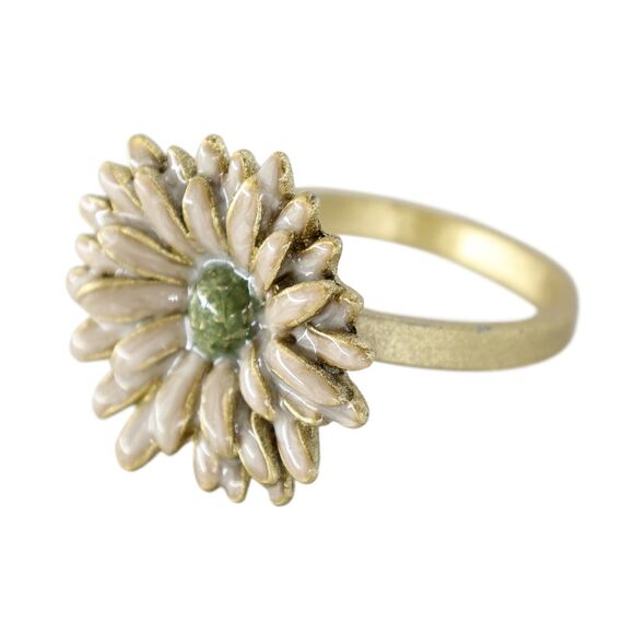 Chic Antique 39126019 Serviettenring Gold, Cremefarben 1