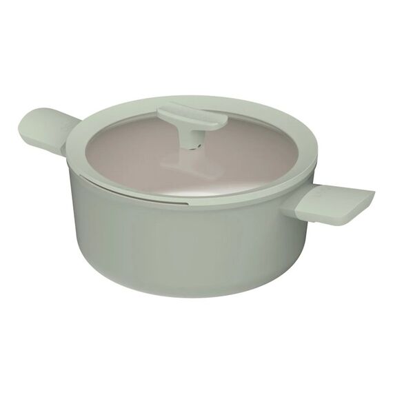 BergHOFF 3950452 Kochtopf 4,4 l Rund Hellgrün, Weiß