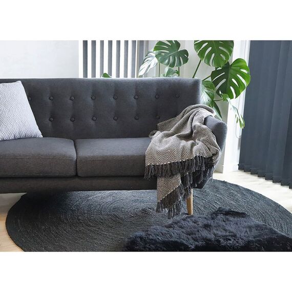 House Nordic 3981004 Sitzkissen Schwarz Sitz & Rückenkissen, 3 image