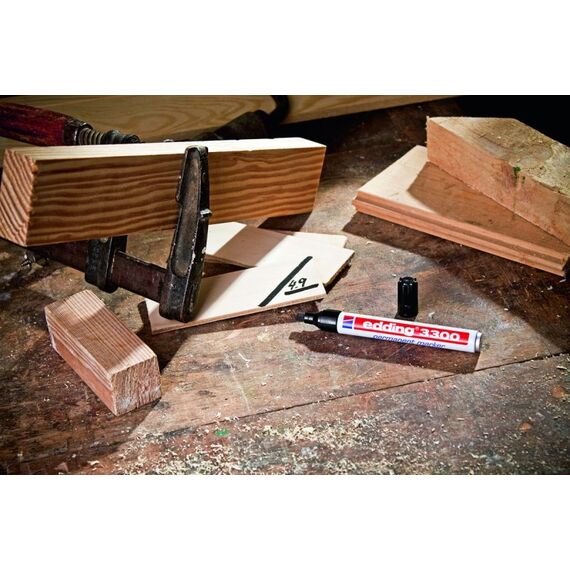 Edding 3300 Permanentmarker 4er Set basic, Keilspitze 1-5 mm, 4 image