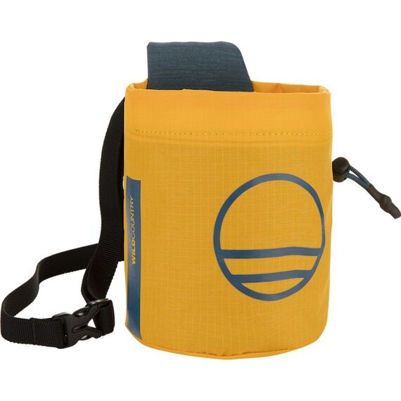 Wild Country 40-0000010000-2140-6 Kreidesack zum Klettern Gelb Stoff, Fleece