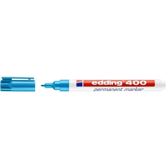 Edding 400 Permanent-Marker Rundspitze Hellblau