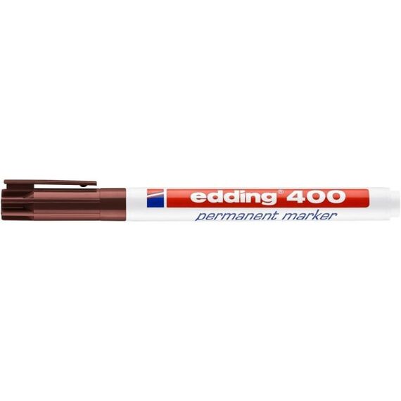 Edding 400 Permanent-Marker Rundspitze Braun 1 Stück(e)
