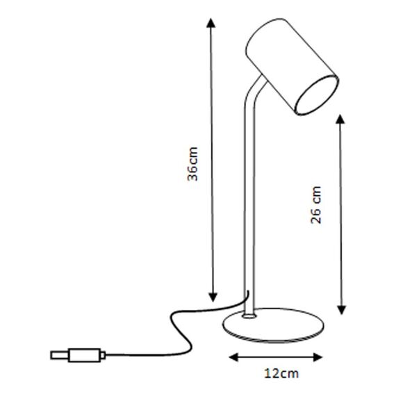 Unilux KATZ Tischleuchte LED E Schwarz, 4 image