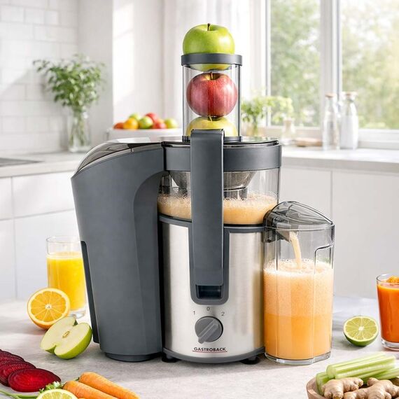 Gastroback Vital Juicer Plus 800 W Schwarz, Edelstahl, 3 image