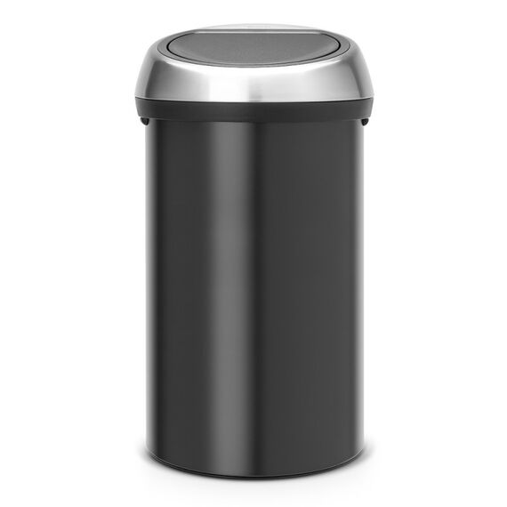 Brabantia Touch Bin Rund Schwarz