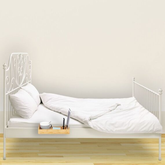 Relaxdays Bettablage Bambus mit Organizer, 2 image