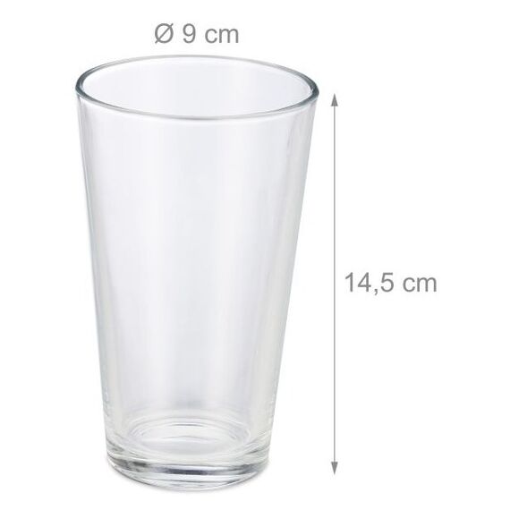 Relaxdays 4052025234133 Wasserglas Transparent 18 Stück(e) 500 ml, 5 image