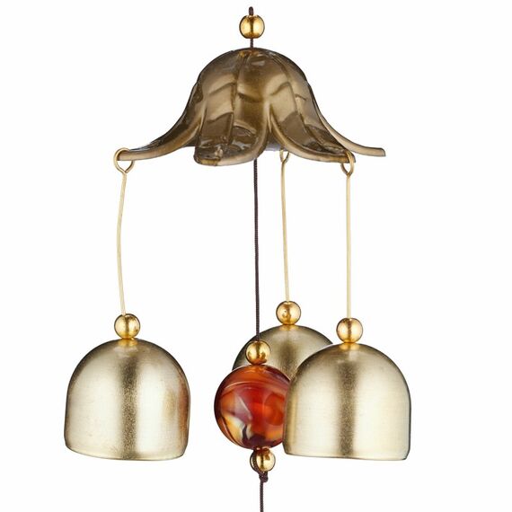 Relaxdays 4052025446796 Windspiel & -glocke Schwarz, Gold Eisen, Kunststoff, 6 image