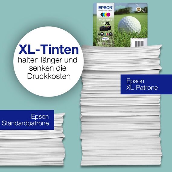Epson Golf ball 34 Golfball DURABrite Ultra Single Cyan Tinte, 4 image