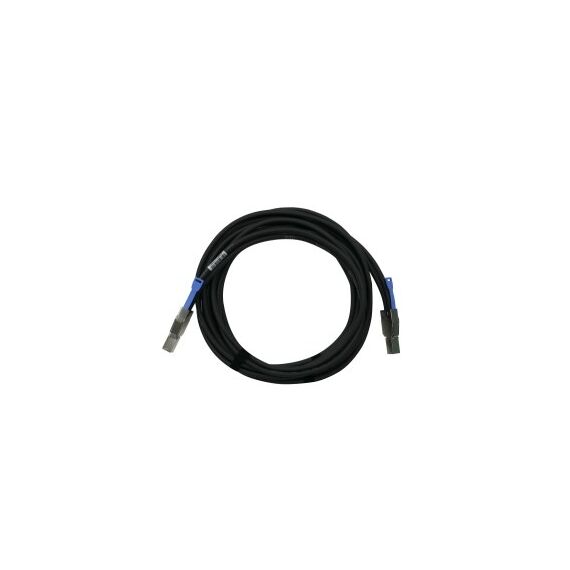 QNAP CAB-SAS30M-8644 Serial Attached SCSI (SAS)-Kabel 3 m Schwarz, Metallisch