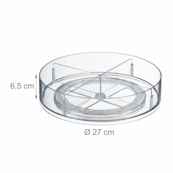 Relaxdays 4052025479251 Teile/Zubehör für Kühl- und Gefrierschrank Drehbarer Organisator Transparent, 7 image