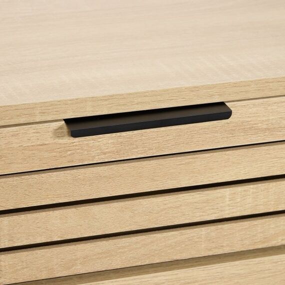 Relaxdays Bedside Table Nachttisch 1 Schublade(n) Schwarz, Holz, 6 image