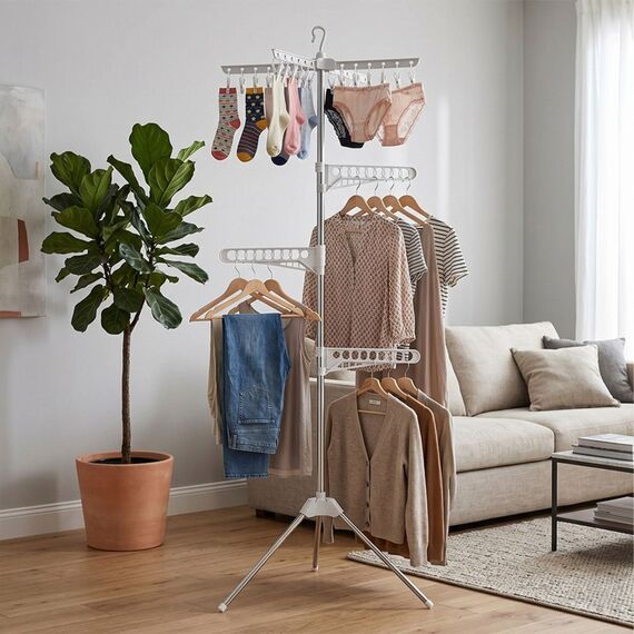 Relaxdays Wäscheständer für Kleiderbügel, 3 image