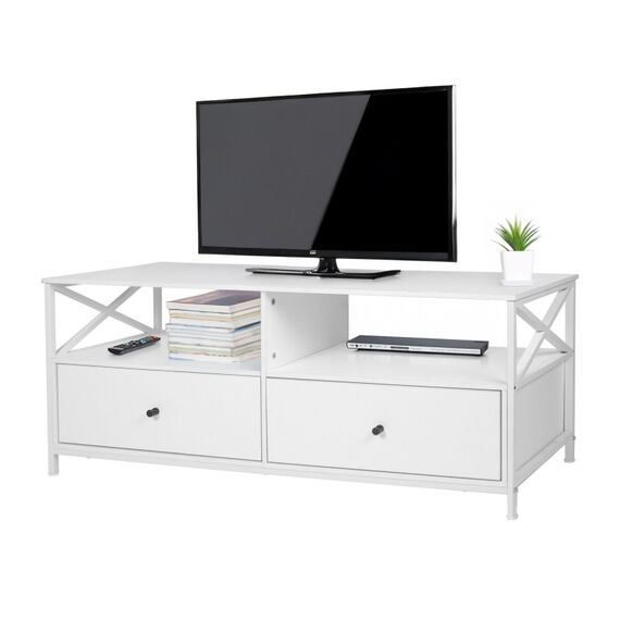 Relaxdays TV Lowboard mit Schubladen