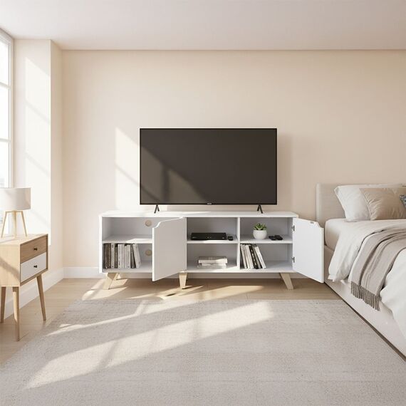 Relaxdays TV Lowboard 6 Fächer, 3 image