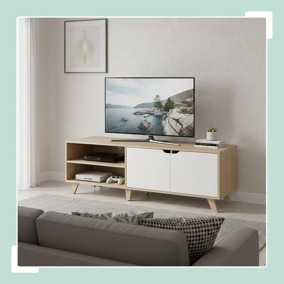 Relaxdays TV Lowboard 6 Fächer, 2 image