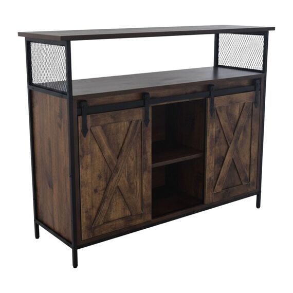 Relaxdays Sideboard mit Schiebetüren