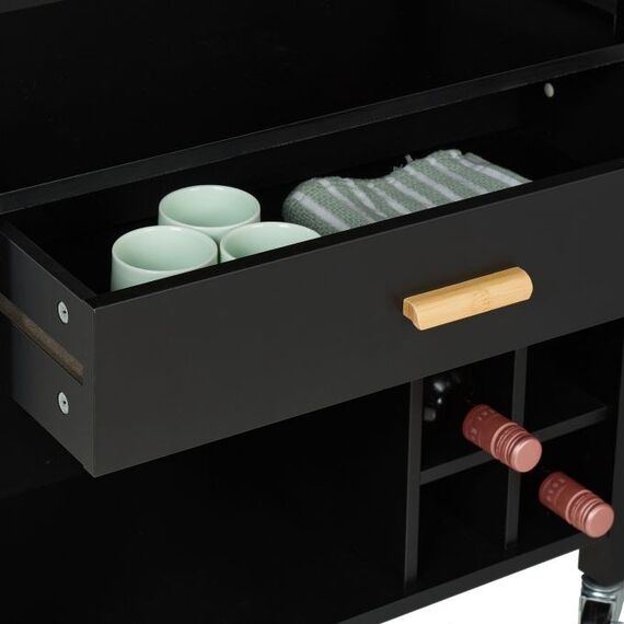 Relaxdays Kitchen Island Cart Rechteckig, 6 image