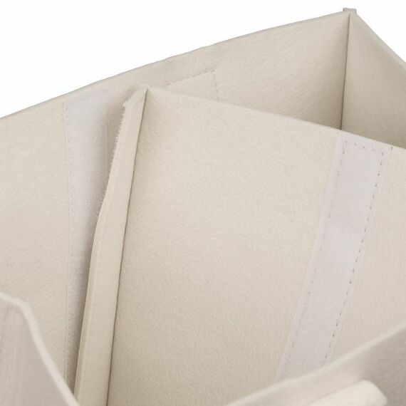 Relaxdays Baby Windel Caddy Filz, Farbe: Beige, 6 image