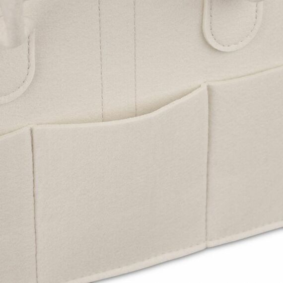 Relaxdays Baby Windel Caddy Filz, Farbe: Beige, 7 image