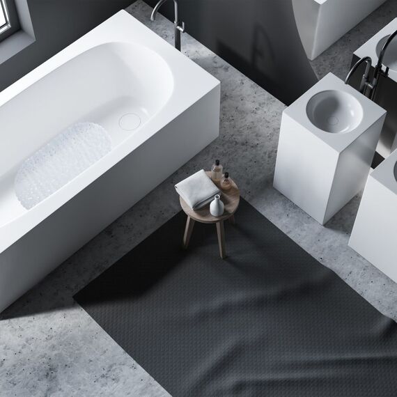 Relaxdays Badewannenmatte Steinoptik, 4 image