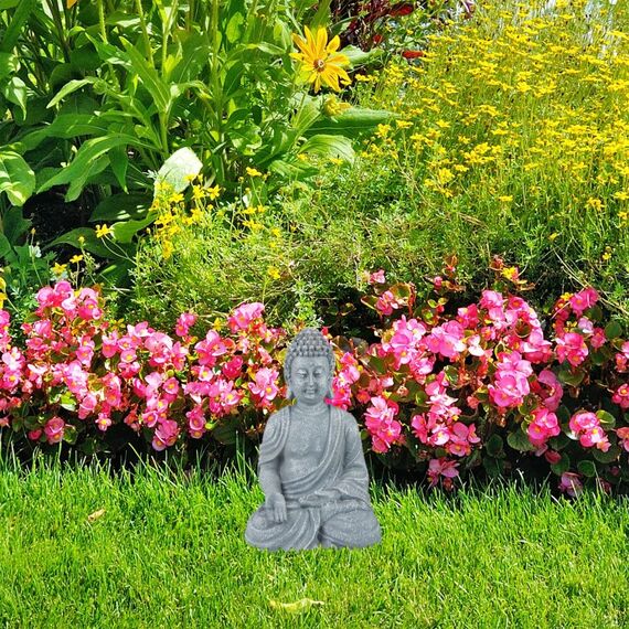 Relaxdays 10025658_940 Dekorative Statue & Figur Grau Polyresin, 3 image