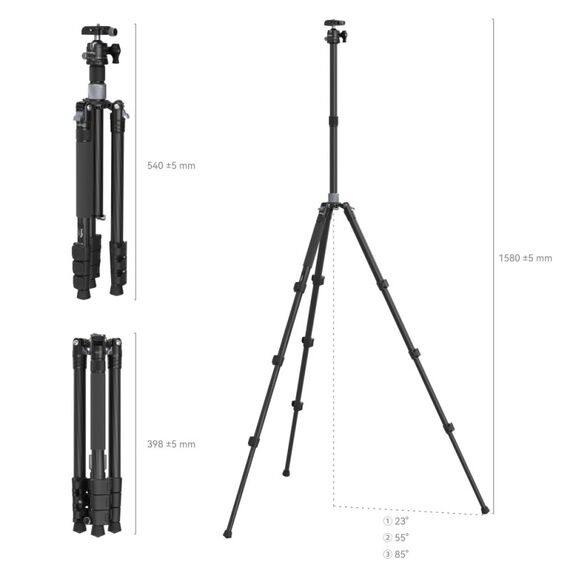 SmallRig 4059 Stativ Smartphone-/Digital-Kamera 3 Bein(e) Schwarz, 4 image