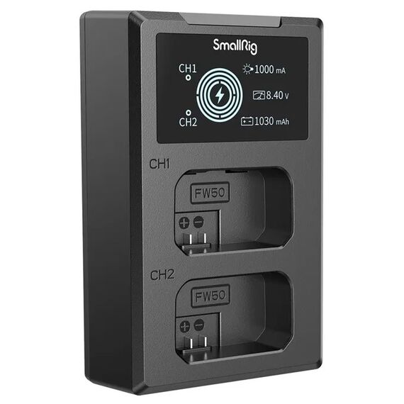 SmallRig 4081 Akkuladegerät Batterie für Digitalkamera USB