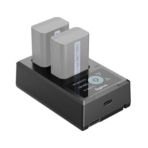 SmallRig 4081 Akkuladegerät Batterie für Digitalkamera USB, 2 image
